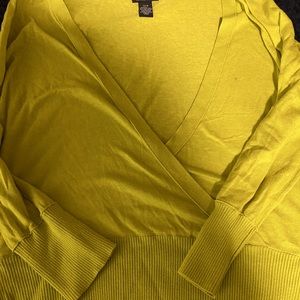 Yellow green long sleeve shirt